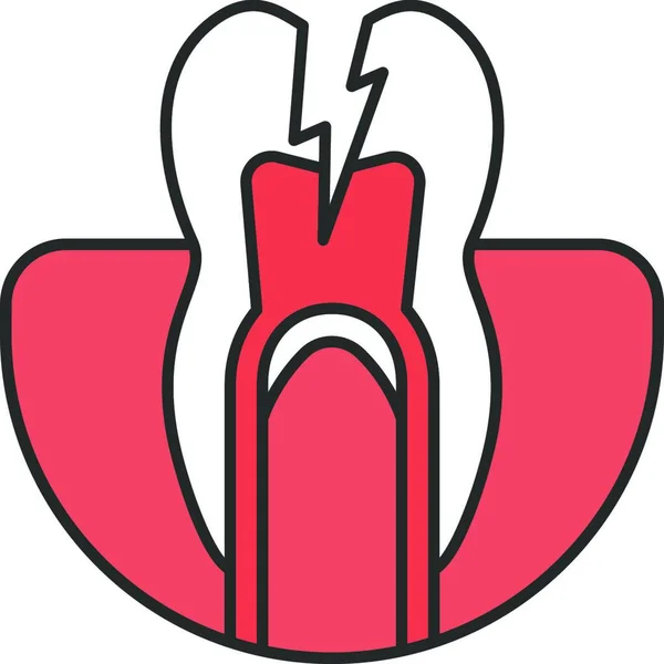 Human Tooth Design Vector Illustration — Stock Vector