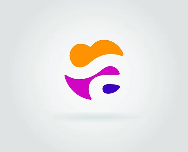 Ikona Logo Szablon Elementów Liście Wektor — Wektor stockowy