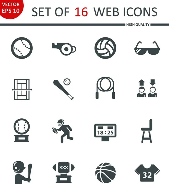 Sport Web Icons Vektor Illustration — Stockvektor