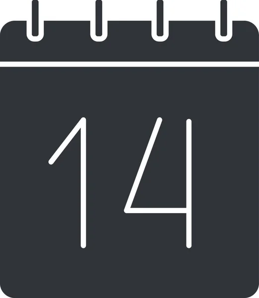 Calendar Web Icon Vector Illustration — Stock Vector