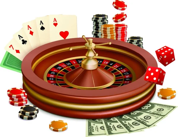 Casino Realistische Vector Illustratie — Stockvector