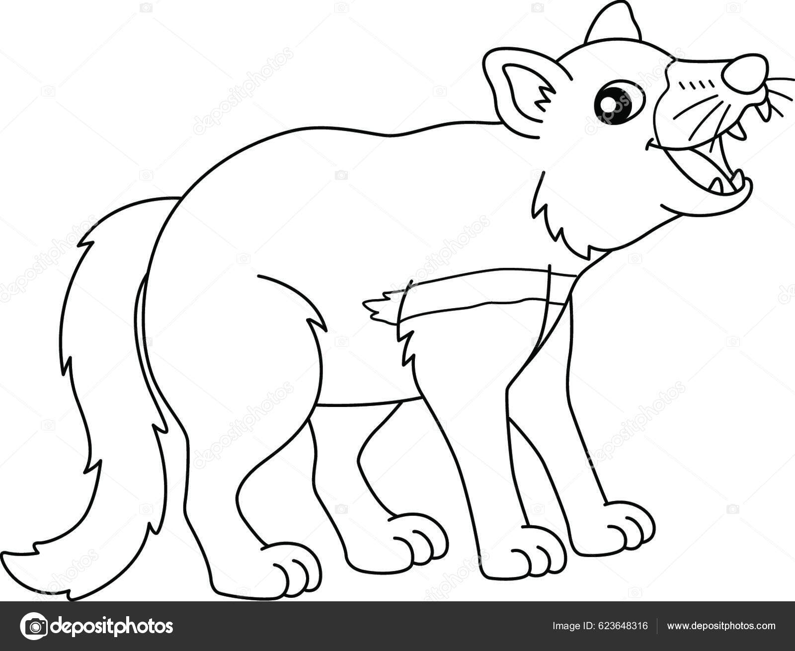 Tazmanian Devil Coloring Page Isolated Kids Stock Vector by ©YAY_Images