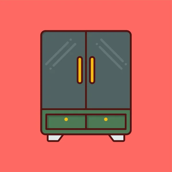 Furniture Web Icon Vector Illustration — ストックベクタ