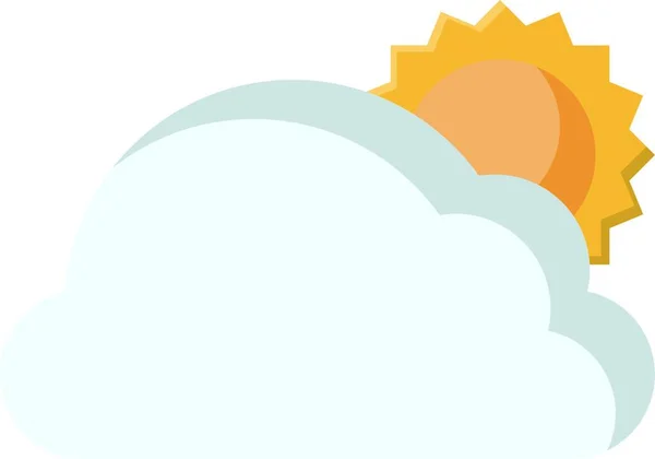 Weather Web Icon Vector Illustration — Stock Vector