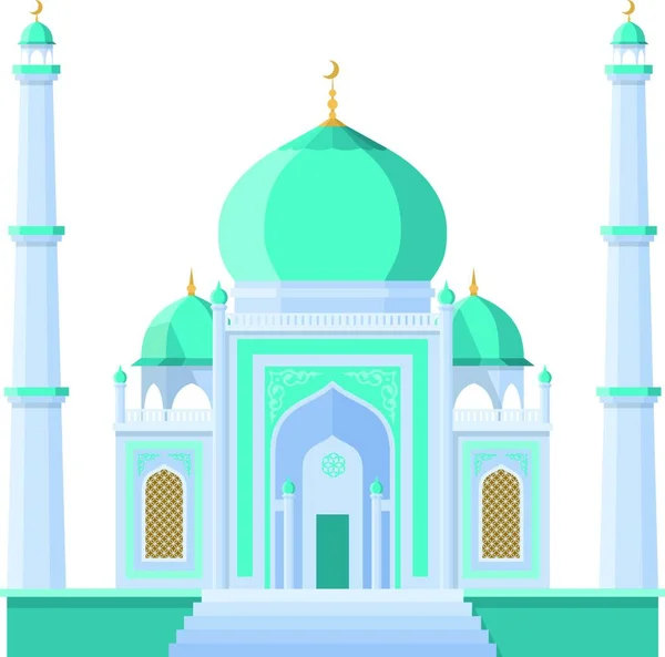 Ікона Мечеті Будівля Близького Сходу Азійська Архітектура — стоковий вектор