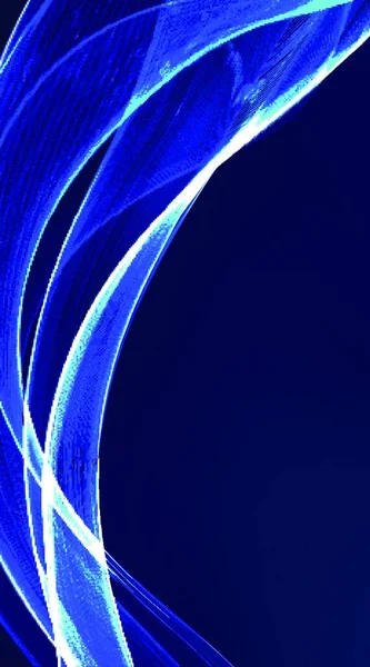 Technicky Futuristická Modrá Vlna Abstraktní Modrý Světelný Efekt Pozadí Moderní — Stockový vektor