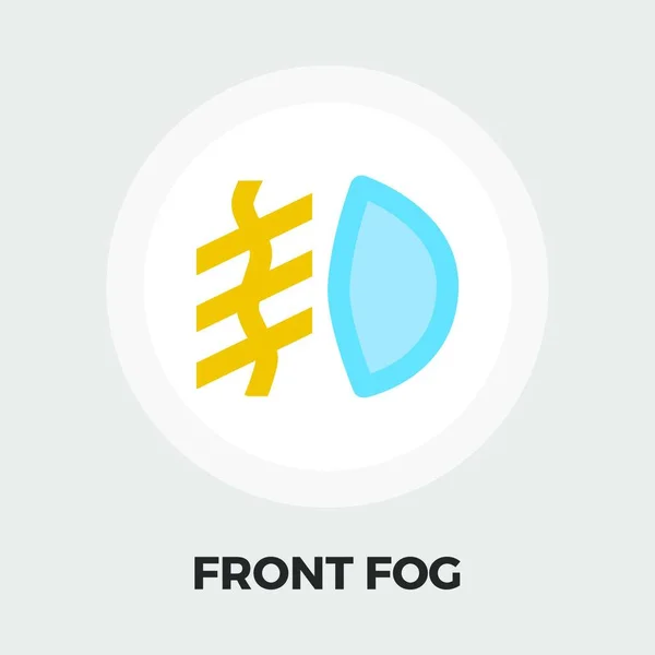 Front Fog Light Flat Icon — Stock Vector