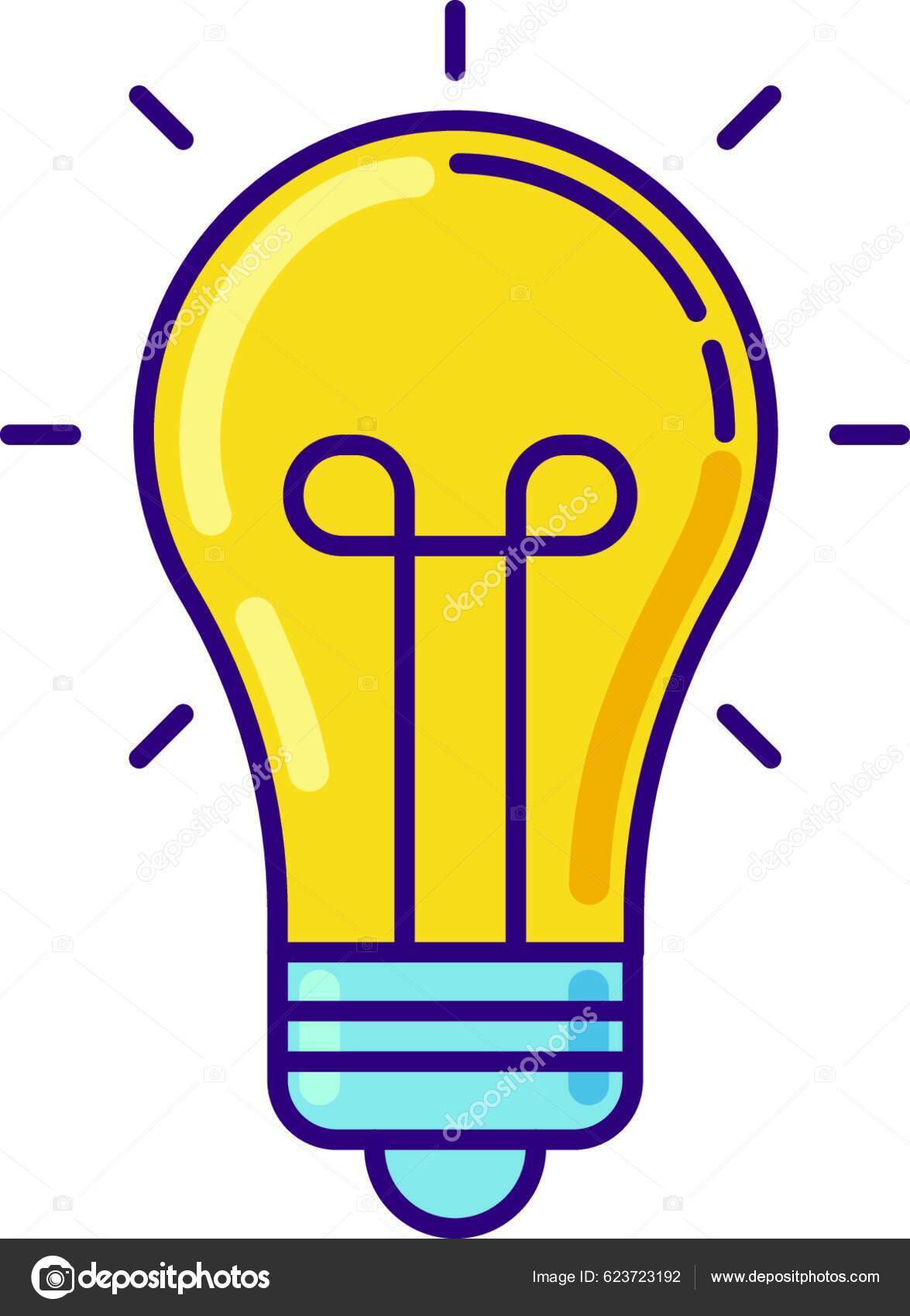 Glühbirne Gelb Rgb Farbe Symbol Idee Emoji Zeichen Der Inspiration Stock-Vektorgrafik  von ©YAY_Images 623723192