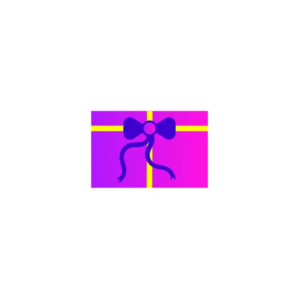 Gift Icon Logo Vector — Stock Vector