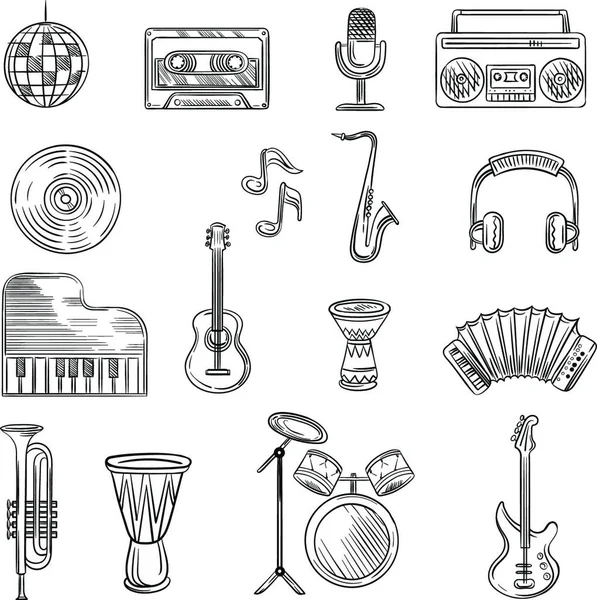 Nota de la música doodle dibujo Stock vektory, Royalty Free Nota de la  música doodle dibujo Ilustrace - Page 13 | Depositphotos