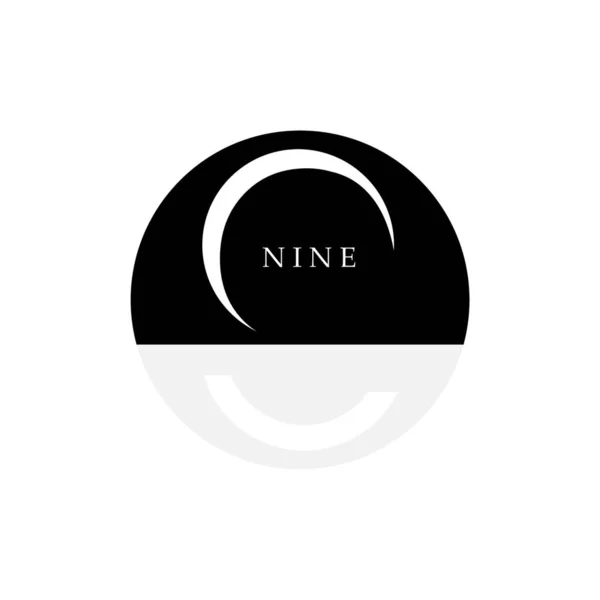 Number Nine Nine Icon Logo Vector — Stock Vector