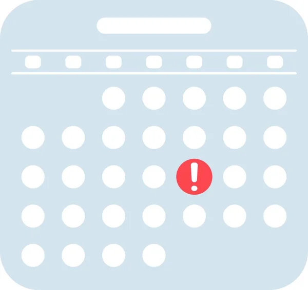 日历图标 记下日期 重要的日子概念 平面风格的设计 矢量图标 — 图库矢量图片