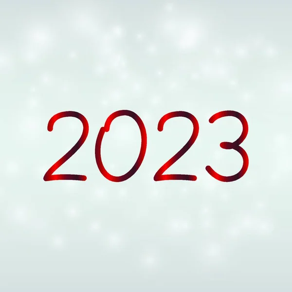 Ευτυχισμένο Νέο Έτος 2023 Bokeh Σχεδιασμό Εικονογράφηση Φόντο — Διανυσματικό Αρχείο