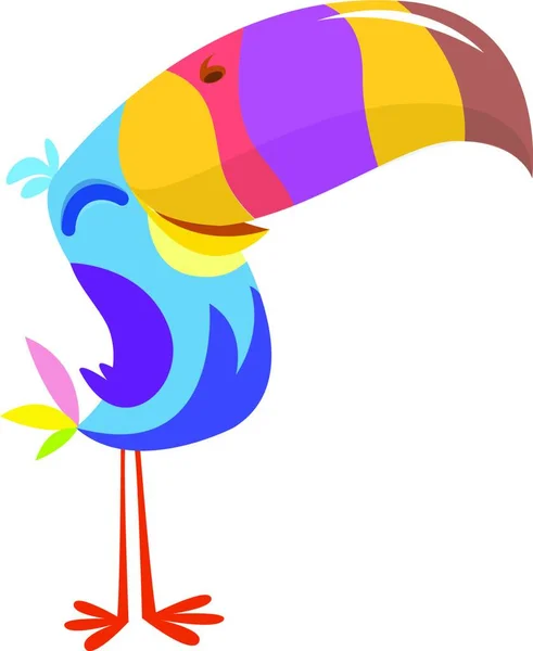 Toucan Cartoon Vector Icon Toucan Bird Exotic Bird Illustration — Stock Vector