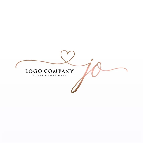 Ursprüngliches Schönheitsmonogramm Und Elegantes Logo Design — Stockvektor