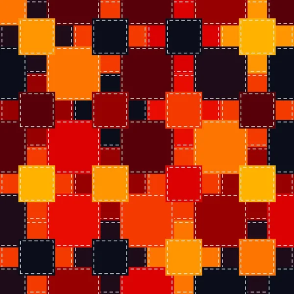 Schema Quadrato Della Nonna Fiori Multicolore All Uncinetto File Illustrazione — Vettoriale Stock