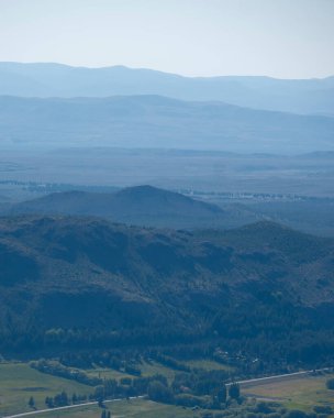 Patagonya 'daki dağların güzel manzarası