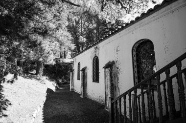 Mendoza, Arjantin 'deki eski bir kilisenin manzarası.