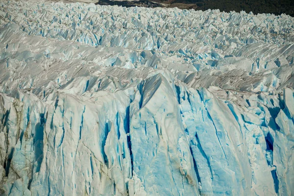 Arriba Del Glaciar Perito Moreno Hermosos Picos Hielo Azul — Foto de Stock