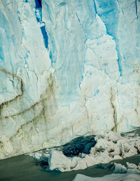 Ледовая Стена Ледника Перито Морено Патагонии — стоковое фото