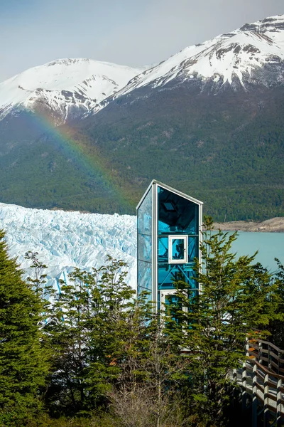 Arquitetura Moderna Parque Glaciar Perito Moreno Arco Íris Patagônia Argentina — Fotografia de Stock