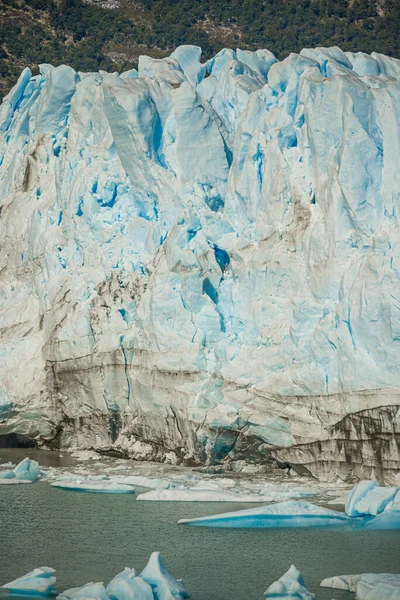 Ściana Lodowa Lodowca Perito Moreno Patagonii Argentyna — Zdjęcie stockowe