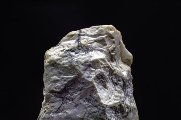 Close Macro Rough White Howlite Light Gray Mineral Veins White — Stock Photo, Image