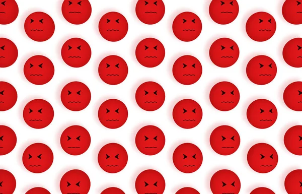 Set Emoji Emoticons Angry Mood Customer Service Rating Satisfaction Survey — Foto de Stock