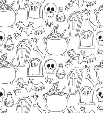 Kusursuz bir cadılar bayramı geçmişi var. Ürkütücü elementlerle siyah beyaz desen