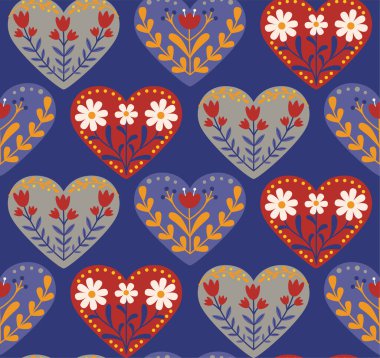 Kusursuz bir geçmişi ve halk tarzında parlak kalpleri var. Güzel bohem elementlere sahip desen