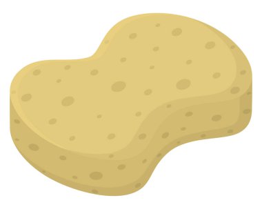 Temizlik süngeri beyaza izole edilmiş. Yıkama, temizleme ve ev işleri için elementli resim