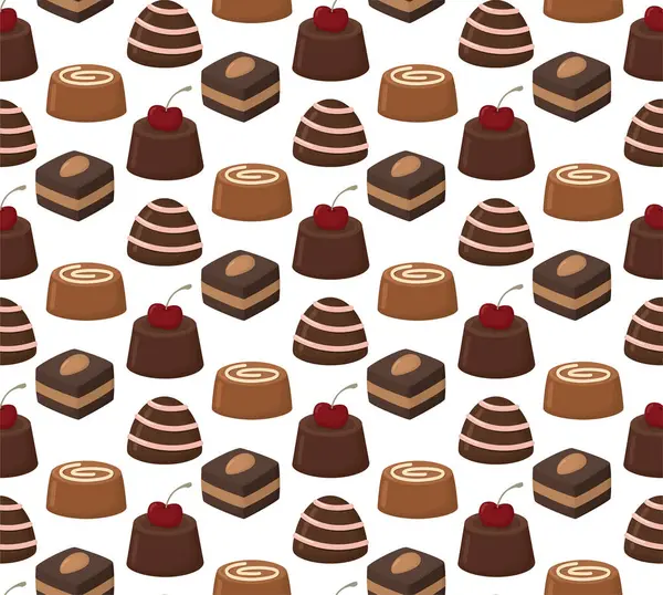 Tatlı çikolatalı şekerlerle kusursuz desenler. Şekerlerin farklı arkaplanı