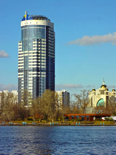 Kiew Vorfrühling Linkes Ufermassiv — Stockfoto