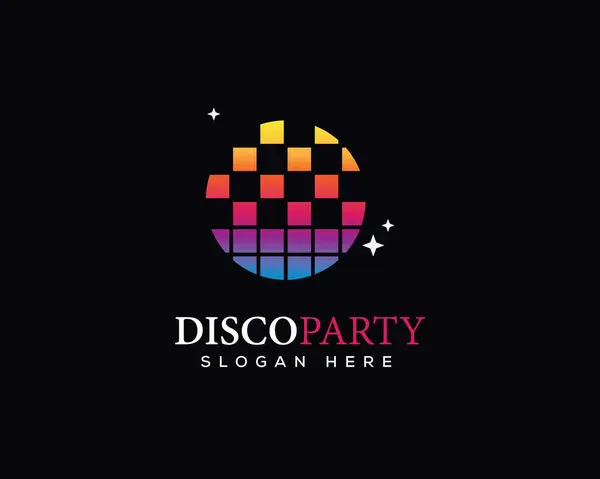 Disco Logo Design Vector Disco Logo Template Disco Logo Design — Stock Vector