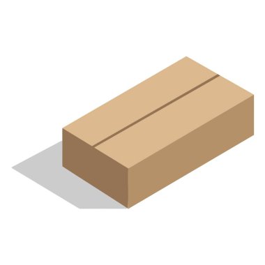 kapalı karton kutu vektör resimleme simgeleri