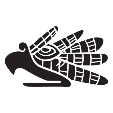 aztec hayvan ruhsallığı vektör illüstrasyon simgeleri