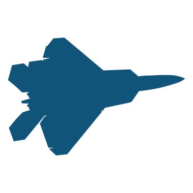 Avcı uçağı simgesi, basit biçim çizimi