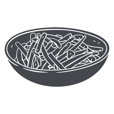 Yiyecek ve yiyecek sembolünün vektör çizimi. Web için yiyecek ve siyah stok sembolü koleksiyonu.