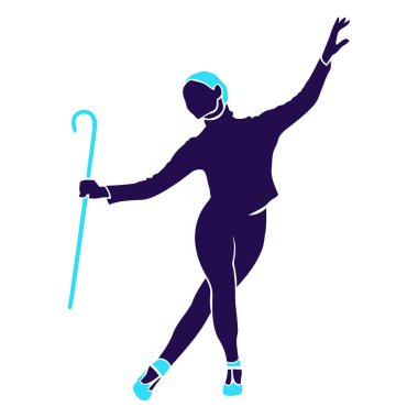 Buz pateni yapan genç bir kadın.