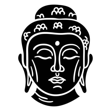 Buddha 'nın vektör illüstrasyonu