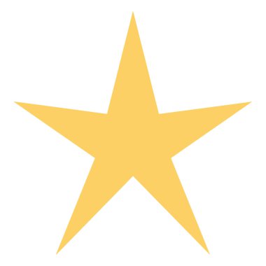 yıldız simgesi, vektör çizimi