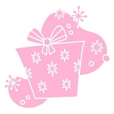 Hediye kutusuyla pembe kurdele