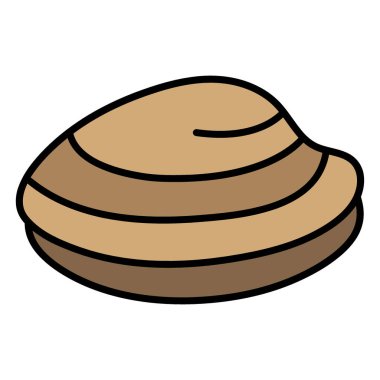 İzole edilmiş beyaz arkaplanda salyangoz simgesinin vektör karikatürü