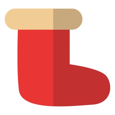 Noel çorap vektör simgesi