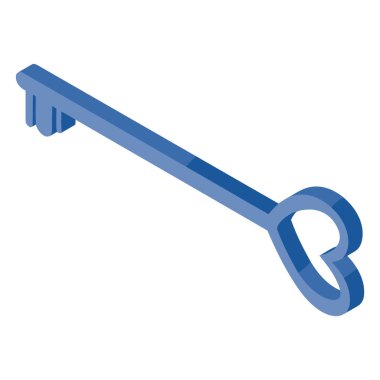 Anahtar simgesi vektör illüstrasyonu