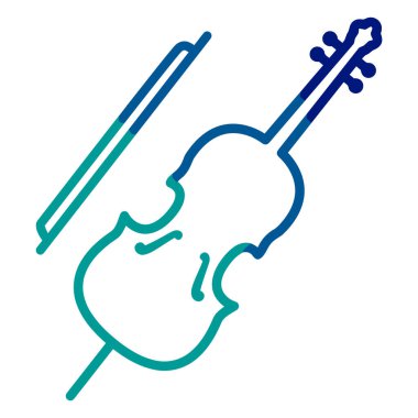 Keman Simgesi, Vektör İllüstrasyonu