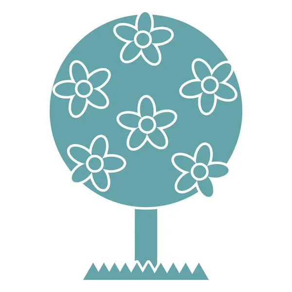 şirin çiçekler dekoratif simgesi