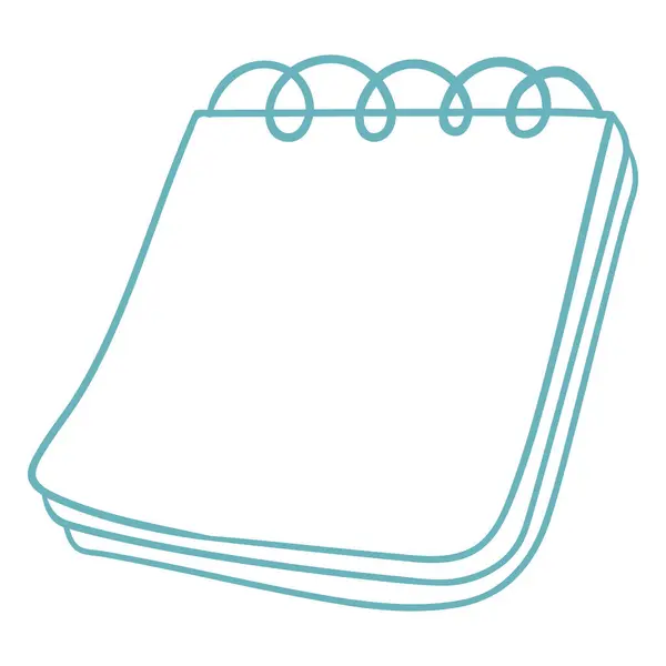 Boş pankartı olan boş bir defter.