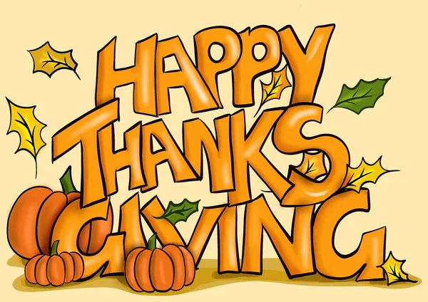 Happy Thanksgiving Digital Card Background — Stock Photo, Image