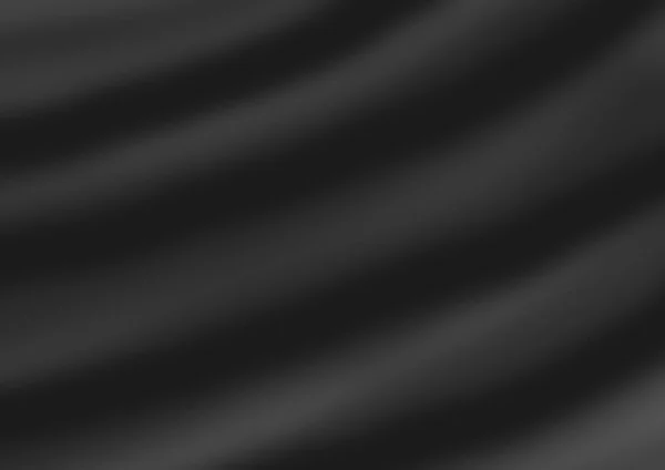 Schwarzer Abstrakter Hintergrund Mit Falten Glatter Linien Textur Muster — Stockfoto